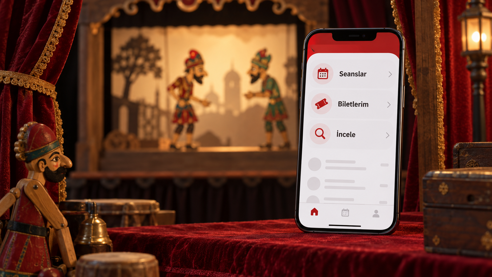 R Event yazılım deneyimi · temsili mockup